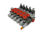 5 Spool Hydraulic Direction Control Valve Open Center 13 Gpm 3600 Psi New     