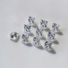 For Making Jewelry 4mm Princess Cut Aaa  Cubic Zirconia Loose Stone 5 Pcs Lot