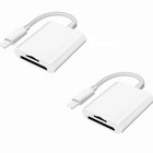 2pack Sd tf Card Reader For Iphone Ipad To Sd Adapter Trail Game Camera Viewer