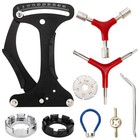 8-piece Bicycle Spoke Tension Meter Wrench Tool Set - Bike Repair Spoke Indicato