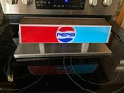 Vintage Pepsi Light Up Sign - 19  X 4  X 7  Tall Original Super Nice  No Cracks 