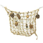 Pet Bird Parrot Mesh Hanging Ladder Toy Swing Rope Cage Perch Net Climb Toy  