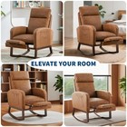 Nursery Rocker Chair  high Back Upholstered Lounge Chair  glider Rocking Chair