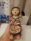 C armijo Pottery Woman With Babies Jemez Pueblo Figurine