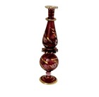 Vtg Hand Blown Glass Egyptian Empty Perfume Bottle Without Stopper Or Bud Vase