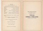 1980 La Boheme Texas Opera Theatre Playbill Program Community Concerts Houston