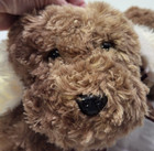Dan Dee Collector s Choice Brown Puppy Dog Plush Stuffed Animal Checkered Ribbon