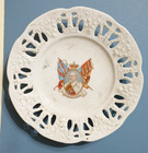 King Edward Vii   Queen Alexandra C 1902  2  8    Reticulated Bone China Plates