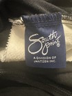 Vintage South Point Jantzen Black Romper With Gold Crest Embroidery