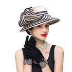 Vintage 1920s Women s Derby Church Dress Fascinator Wide Brim Tea Party Hat