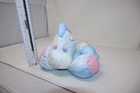 Fisher Price Puffalumps Zebra Pony 90s Vtg Plush Blue White Stars Small Stripes 