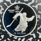1986 Canada Olympics  20 Dollars Lot ov1981 Silver  Proof  Km 148 Hockey