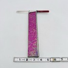 Vintage Kaleidoscope Slag Art Stained Glass Glitter Confetti Pink Rare