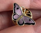 Hroar Prydz Butterfly Brooch Sterling Silver Enamel Norway Norwegian Vtg 250