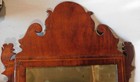 Antique American Chippendale Mirror Mahogany C1820 Scroll Cutouts Line Inlays