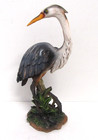 11 5  Realistic Handcrafted Blue Heron Bird Figurine Beach Coastal Home Decor  2