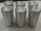 New 6 Pcs Aluminum Tumblers Drinking Glasses Vintage Retro Metal Cup 12 Fl Ounce