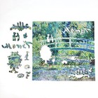 Wooden Jigsaw Puzzle For Adults By Foxsmartbox -210 Pcs- Water Lilies And Bridge