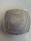 Vintage -djer Kiss - Silver Plated Makeup Compact - France - 1920s - Pre-owned