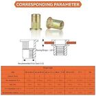 Rivet Nut Installation Tool Set Flat Head Rivnut Threaded Insert Nut Kit Sae   M
