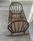 Antique Spindle Rocking Cradle 1800 s Farmhouse Decor Wooden Granny Core