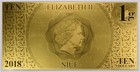 2018 Niue  10 Mickey 90 Years Of Magic  999 Gold Coin Note Prf Ogp