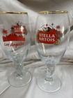 Lot Of 18 Stella Artois Gold Rimm Los Angeles Edition Beer Glass New In Box 
