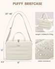 Lovevook Laptop Bag For Women  17 3 Inch Puffer Laptop Briefcase  Lightweight   