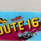 Route 16 Arcade Video Game Sign Marquee Racing 80s Original Centuri Oem See