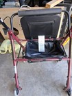 Drive 4-wheel Rollator Walker W  Seat  Hand Brakes  Adjustable Handles  Storage