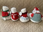Set Of 4 Collectible Coca Cola Bean Bag Plush Polar Bears