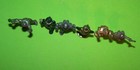 Rare 1950 s Johillco Space Lot Of Six  6  Hollow Cast Spacemen  Alien  And Robot
