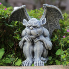 Owmell Gargoyle Statue Garden Guardian Sculpture Figurine Gothic Indoor Outdoor