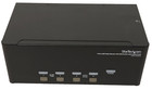 New Startech 4 Port Triple Monitor Dvi Usb Kvm Switch With Audio   Usb 2 0 Hub