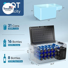 12 Volt Refrigerator - 21qt 20l  Portable Freezer  Electric Cooler For Car Truck