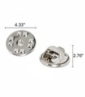 50 Pieces Lapel Butterfly Clutch Pin Backs - Metal Enamel Backing Replacement