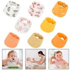Baby Newborn Feeding Bib Soft Cotton Saliva Towel Toddler For Triangle Scarf Ban
