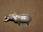 Vintage 5  Long Made In Denmark Metal Elephant Bank