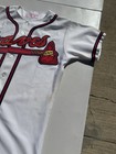 Vintage 80s Atlanta Braves Game Used Jersey  4 Extremely Rare Game Worn Size 40