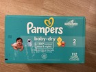 Pampers Baby Dry Disposable Diapers  Size 2  112 Count