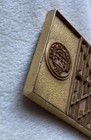State Of Georgia Gold  Guts And Glory Brass Medallion Vintage Jostens 