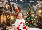 Christmas Backdrop Winter Background Photography Cp-568 7x5ft Studio Prop