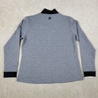 Footjoy 1 2 Zip Jacket Womens L Gray Pullover Fleece Backed Knit Hiking Golf