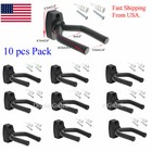 10 Pcs Pack Guitar Hangers Hook Holder Wall Mount Display Instrument