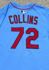 Collins Size 46 2025 St  Louis Cardinals Road Blue Game Jersey Used Issued Mlb