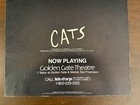 Cats Golden Gate Theatre Sf 1986 Andrew Lloyd Webber Window Card Poster 14x22