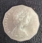 1977 Queens Silver Jubilee 50 Sent Coin  Historical Rare Coin  Australian Coin