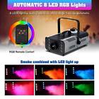2pcs 1500w Smoke Fog Machine 3in1 Rgb Led Light Stage Dj Fogger Wireless Remote
