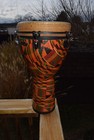 Remo Mondo Key-tuned Djembe Drum 12 x24  Kintekloth Design
