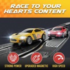 Electric Slot Car Race Track Set W  4 Cars 2 Remotes Lap Counter Age 8 - 12 Boys